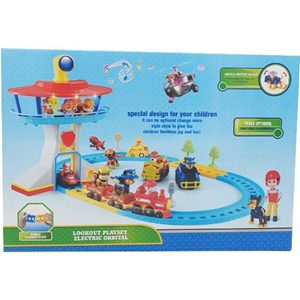 ست اسباب بازی قطار و برج سگ های نگهبان Paw Patrol Lookout Playset Track Toy